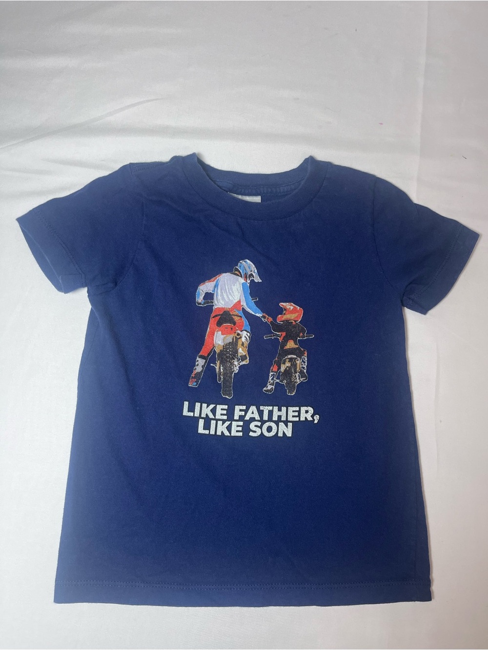Like Father Like Son Kids Navy Graphic Tee